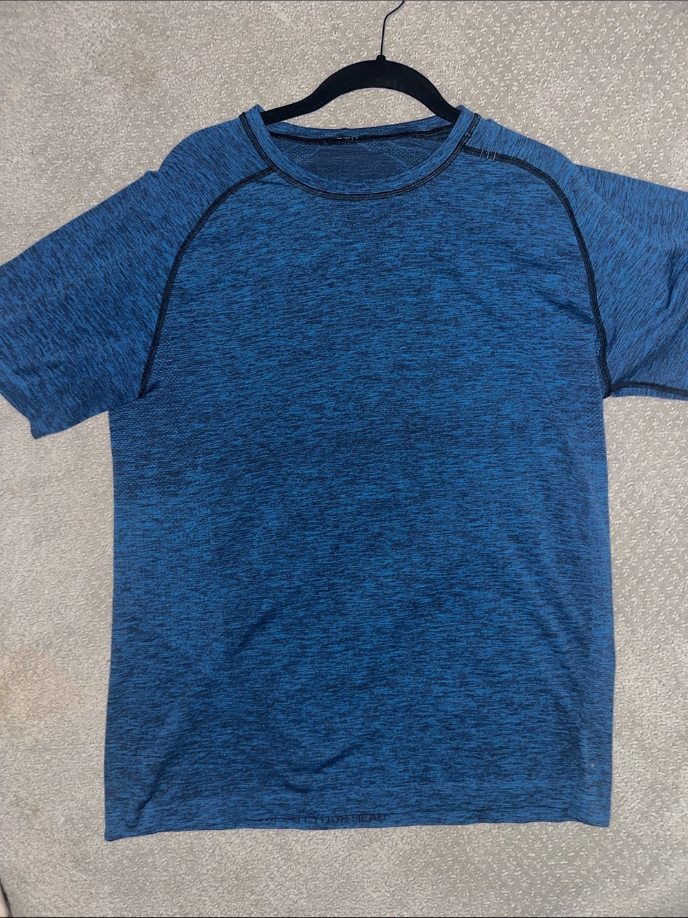 EUC! Lululemon Men's Athletic Crew Neck Shirt - Blue